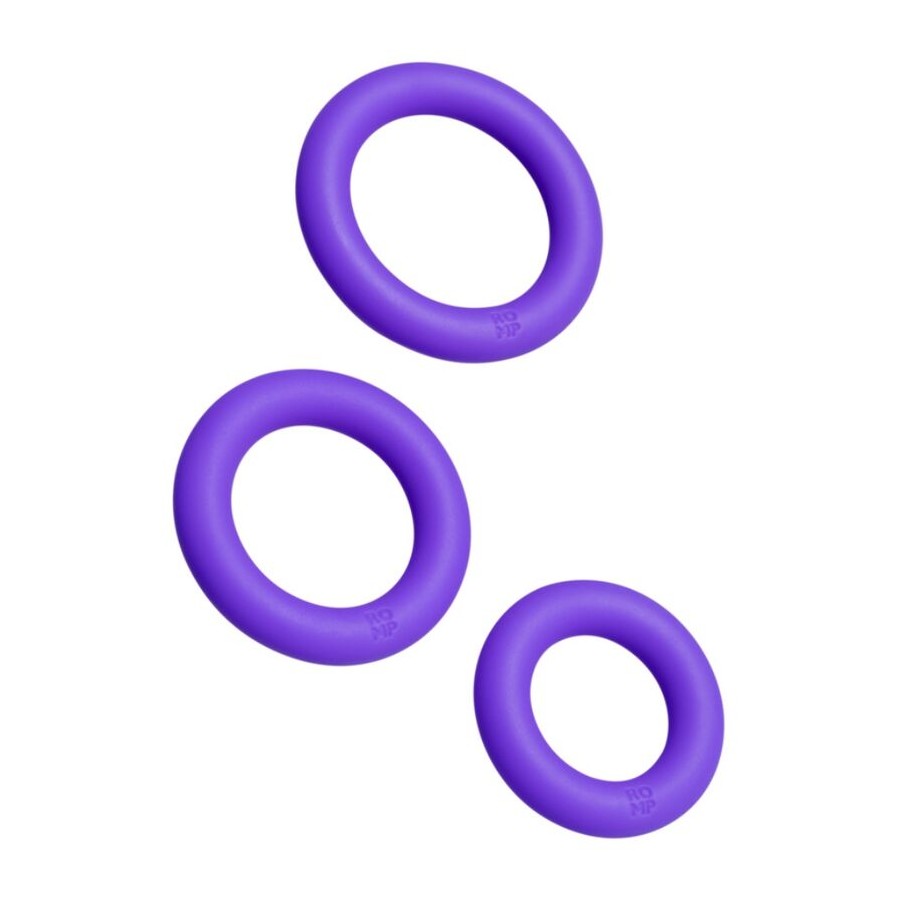 ROMP - REMIX TRIO SET DI 3 ANELLI PER PENE IN SILICONE VIOLA